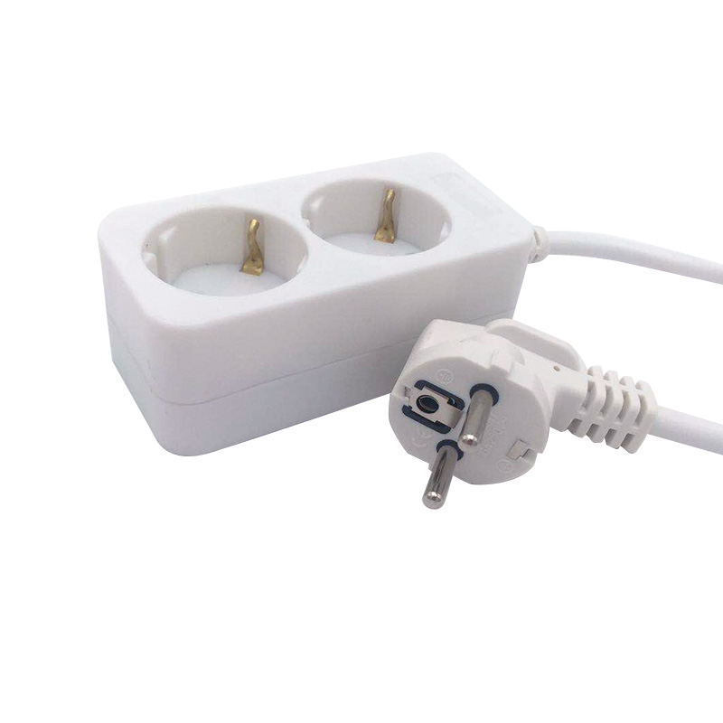 Anti-Pengoksidaan 2 Outlet Soket Standard EU Tanpa Switch Anti-Pengoksidaan 2 Outlet Soket Standard EU Tanpa Switch