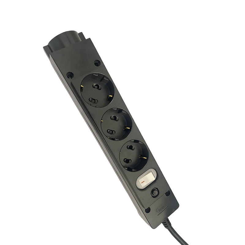 Power Saving Black 4 Outlets KC Standard Socket dengan Switch Power Saving Black 4 Outlets KC Standard Socket dengan Switch